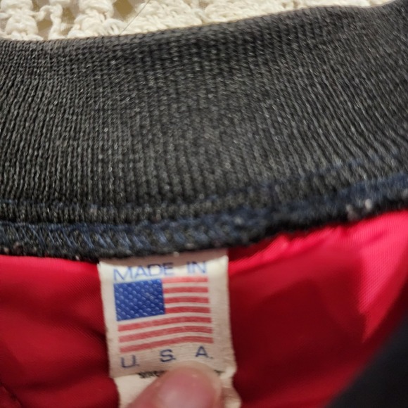 Vintage 80s K Brand Quilted Jacket Penguin 3XL Made In USA Cooler Jacket - Picture 6 of 13